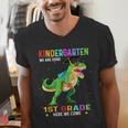 Kindergarten Graduation 1st Here We Come Class 2023 Dinosaur Men's V-Neck T-Shirt