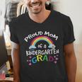 Kindergarten Graduation Proud Mom Son Daughter Men's V-Neck T-Shirt