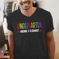 Kindergarten Here I Come Kids Pre-k Graduation Men's V-Neck T-Shirt