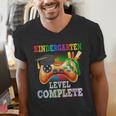 Kindergarten Level Complete Last Day Of School Graduation Men's V-Neck T-Shirt
