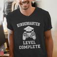 Kindergarten Level Complete Retro Graduation Video Gamer Men's V-Neck T-Shirt