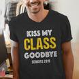 Kiss My Class Goodbye Shirt 2019 Graduation Shirt Men's V-Neck T-Shirt