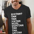 Do You Know The Muffin Man DYKTMM Nostalgia Quote Men's V-Neck T-Shirt Do You Know The Muffin Man DYKTMM Nostalgia Quote Men's V-Neck T-Shirt