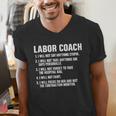 Labor Coach New Mom New Dad Hospital New Baby Shower Men's V-Neck T-Shirt