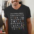 Labor And Delivery Alphabet Nurse New Nurse Graduation Men's V-Neck T-Shirt