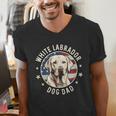 Labrador Retriever Dog Dad Men's V-Neck T-Shirt