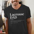 Lacrosse Quote Definition Men Dad Men's V-Neck T-Shirt