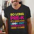 Last Day Pre-K Kindergarten Here I Come Graduation T-Shirt Men's V-Neck T-Shirt