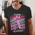 Last Day Of School Shirt Coquette Bow School Graduation Men's V-Neck T-Shirt