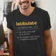 Latibulate Dictionary Definition For Introverts Men's V-Neck T-Shirt