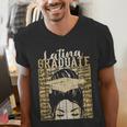 Latina Graduate Educated Powerful Class Of 2024 Graduation Men's V-Neck T-Shirt