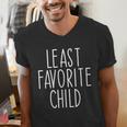Least Favorite Child Mom Dad Son Men's V-Neck T-Shirt Least Favorite Child Mom Dad Son Men's V-Neck T-Shirt