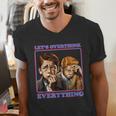 Let's Overthink Everything Shirt Antisocial Introvert Men's V-Neck T-Shirt Let's Overthink Everything Shirt Antisocial Introvert Men's V-Neck T-Shirt