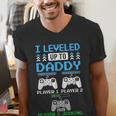 Leveled Up To Daddy Again Gamer Dad Est 2026 Men's V-Neck T-Shirt