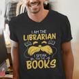 I Am Librarian Book Reader Library Book Reading Men's V-Neck T-Shirt