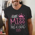 Little Miss Pre-K Grad Preschool Prek Graduation 2025 Men's V-Neck T-Shirt