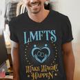 LMFT Graduation Licensed Marriage And Family Therapist LMFT Men's V-Neck T-Shirt