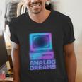 Lofi Reverie Analog Dreams Pixel 90s Desktop VHS Nostalgia Men's V-Neck T-Shirt