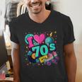 I Love The 70s Retro Cassette Roller Vinyl Disco Nostalgia Men's V-Neck T-Shirt I Love The 70s Retro Cassette Roller Vinyl Disco Nostalgia Men's V-Neck T-Shirt