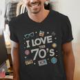 I Love The 70's Retro Nostalgia Men's V-Neck T-Shirt