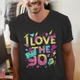 I Love The 90'S 90s Retro Nostalgia Men's V-Neck T-Shirt