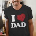 I Love Dad Men's V-Neck T-Shirt