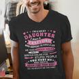 I Am a Lucky Daughter I Have Crazy Dad For Daughter Men's V-Neck T-Shirt