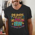 Made In 1990 Limited Edition 90s Nostalgia 34th Birthday Men's V-Neck T-Shirt