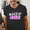 Makeup Artist Beauty Cosmetologist Graduation T-Shirt Men's V-Neck T-Shirt