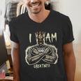 I Am Man King Powerful Dad Afro Melanin Men's V-Neck T-Shirt I Am Man King Powerful Dad Afro Melanin Men's V-Neck T-Shirt