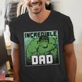 Marvel Comics Avengers Father's Day Hulk Incredible Dad Men's V-Neck T-Shirt