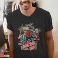 Marvel Spider-Man Amazing Dad Father's Day Men's V-Neck T-Shirt