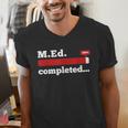 Master Of Education Completed Teacher Master Graduation For Men Women Men's V-Neck T-Shirt