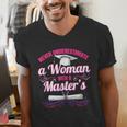 Master University Degree Master Graduation Party Girl Men's V-Neck T-Shirt