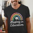 Masters Degree In Education Graduation Matching Graduate Men's V-Neck T-Shirt