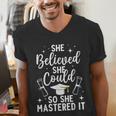 Masters Degree Graduation Art For Women Girl Masters Degree Men's V-Neck T-Shirt