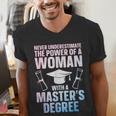 Masters Degree Graduation Art For Women Girls Masters Degree Men's V-Neck T-Shirt