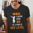 Masters Degree Graduation Shirt For MBA Grad Student Men's V-Neck T-Shirt