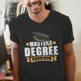 Masters Degree Survivor Graduation For MBA Graduate Men's V-Neck T-Shirt