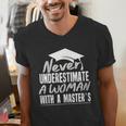 Master's Graduation Shirt For Women With Masters Degree Men's V-Neck T-Shirt