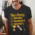 Master's Thesis Passed Goal Digger Master's Graduation Men's V-Neck T-Shirt