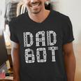Matching Family Robot Father's Day Dad Bot Men's V-Neck T-Shirt