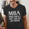 MBA For Men Women Master Degree Graduation Day Men's V-Neck T-Shirt