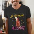 By Any Means Necessary Graduation HBCU Educated Girl Men's V-Neck T-Shirt