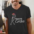 Merry Crisis Christmas Introvert Men's V-Neck T-Shirt Merry Crisis Christmas Introvert Men's V-Neck T-Shirt