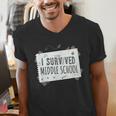 Middle School Graduation Shirts Graduate Grad Men's V-Neck T-Shirt