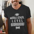 Middle School Graduation Tee Video Gaming Graduate Shirts Men's V-Neck T-Shirt