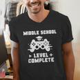 Middle School Level Complete Video Gamer Graduation Men's V-Neck T-Shirt