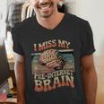 I Miss My Pre-Internet Brain Digital Nostalgia Retro Men's V-Neck T-Shirt I Miss My Pre-Internet Brain Digital Nostalgia Retro Men's V-Neck T-Shirt