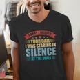 I Missed Your Call i Was Staring In Silence Introvert Men's V-Neck T-Shirt I Missed Your Call i Was Staring In Silence Introvert Men's V-Neck T-Shirt